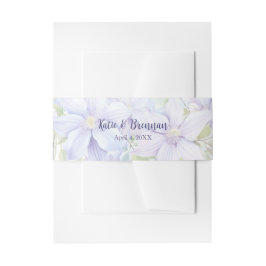 Elegant Periwinkle Bröllop Band För Inbjudningskort