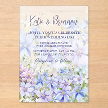 Elegant Periwinkle Clematis Bröllop
