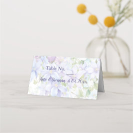Elegant Periwinkle Clematis Bröllop Placeringskort
