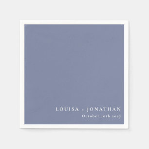Elegant Periwinkle-Trendiget minimal Anpassningsba Pappersservett