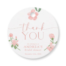 Elegant Persika Blommig Bröllopsdusch