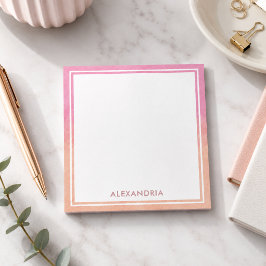 Elegant Persika Rosa Rodnad Stilig Drömmig Söt Mod Anteckningsblock