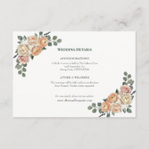 Elegant persikablommig & guldgaller komplett 