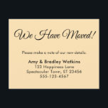 Elegant, persikor som vi har Flyttat byte av Adres Tilläggskort<br><div class="desc">Behålla dina vänner och din familj uppdaterad med din nya adress med hjälp av dessa enkla handkort. Ett elegant, traditionellt skript parades med ett enkelt, sans-serif-teckensnitt för ett söt resultat. Alla lagrar lades till separat och lämnades olåsta till ge du fullt designkontroll. Ändra storlek, typsnitt, färg och placering efter behov!...</div>