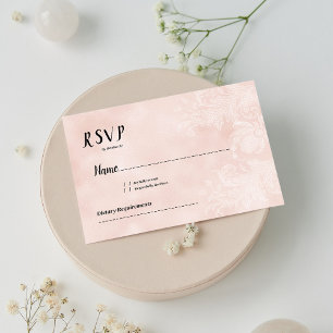 Elegant persikovit blomma snöre ram OSA Inbjudningar