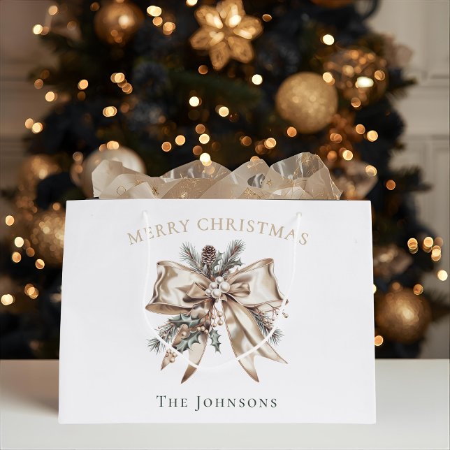 Elegant Personalized Christmas Gift Bag (Skapare uppladdad)