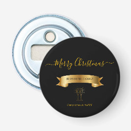Elegant Personalized Merry Christmas Bottle Opener Flasköppnare
