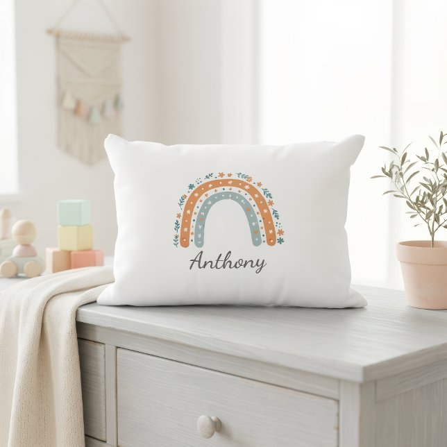 Elegant Personalized Rainbow Pillowcase  Prydnadskudde (Skapare uppladdad)