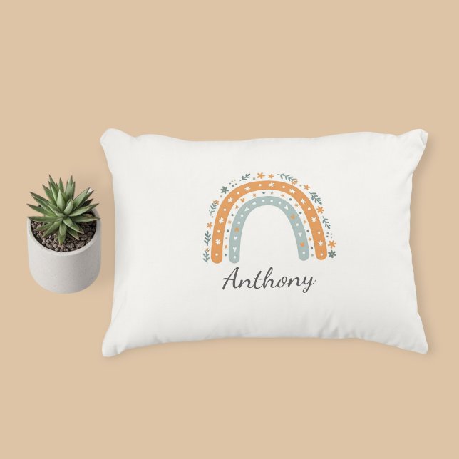 Elegant Personalized Rainbow Pillowcase  Prydnadskudde (Skapare uppladdad)