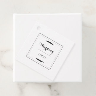 Elegant Personalized Wedding  Custom Modern Gift Gåvor Etiketter
