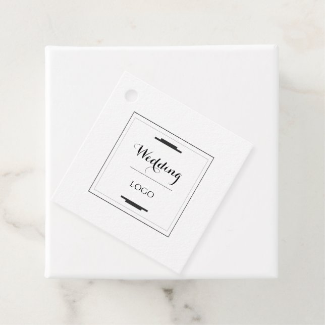 Elegant Personalized Wedding  Custom Modern Gift Gåvor Etiketter (På plats)