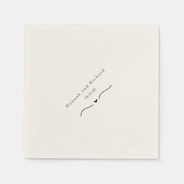 Elegant Personalized Wedding Napkins Pappersservett