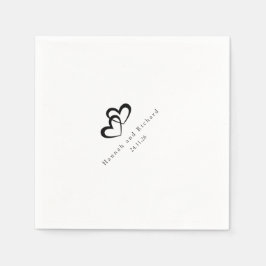 Elegant Personalized Wedding Napkins Pappersservett