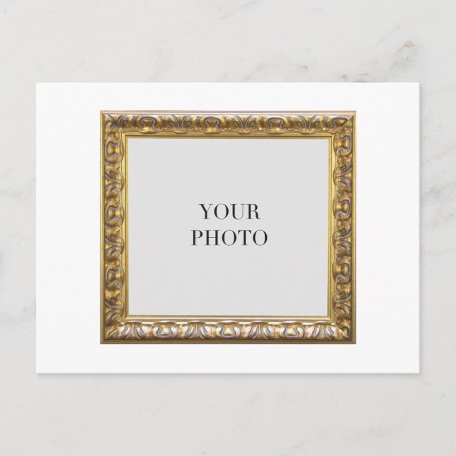 Elegant Personfoto Ram Vykort (Framsida)
