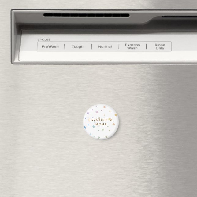 Elegant Personlig Anpassad Namn Magnet (In Situ (Dishwasher))