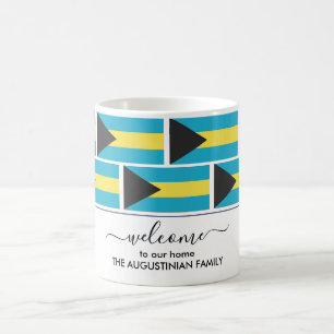 Elegant Personlig BAHAMAS FLAGGA Välkommen Kaffemugg