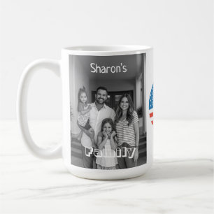 Elegant Personlig Bild & Text Stilfull Kaffemugg