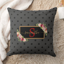 Elegant Personlig Black Polka Dot och Ro