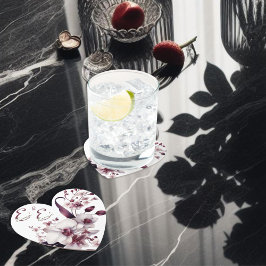 Elegant Personlig Blommig Bröllopsunderlägg Underlägg Papper