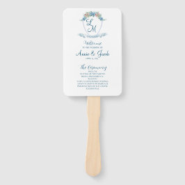 Elegant Personlig Blue Hydrangea Bröllop Vapensköl