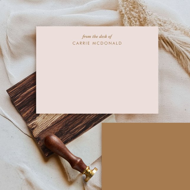 Elegant Personlig Brevpapper Anteckningskort (Elegant Personalized Stationery Note Card)