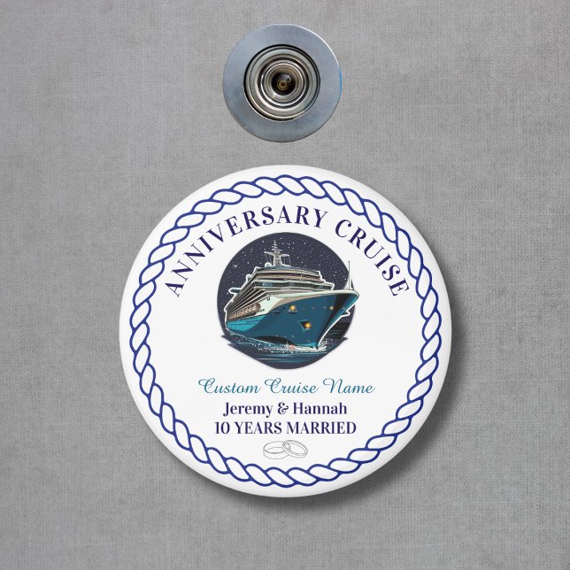 Elegant Personlig Bröllopsdag Kryssningskabin Dörr Magnet (Elegant Personalized Anniversary Cruise Cabin Door Magnet
)