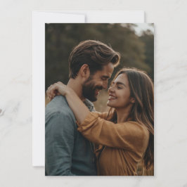 Elegant Personlig Bröllopsinbjudan Kort Med Foto