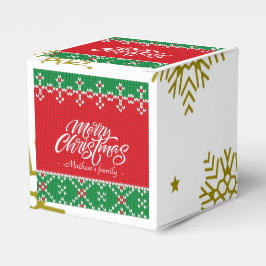 ELEGANT PERSONLIG FAMILY RED MERRY CHRISTAMS PRESENTASKAR