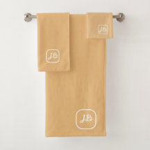 Elegant Personlig för Monogrammet Mjuka persikor