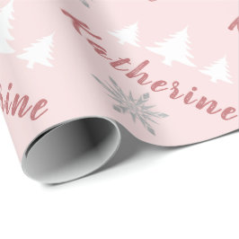 Elegant Personlig God jul Snöflingor Presentpapper