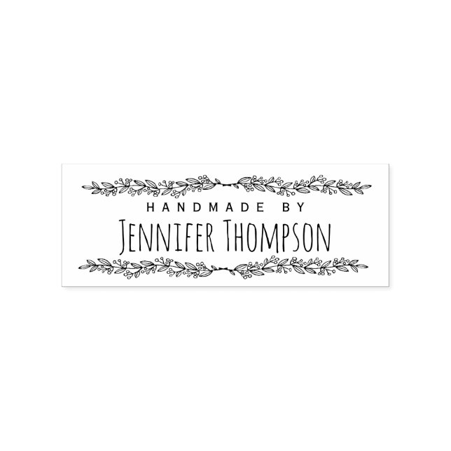 Elegant Personlig Handgjord Av Stämpel (Tryck)