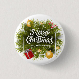 Elegant Personlig Julgran Pin-knapp Knapp
