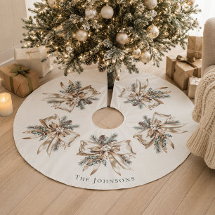Elegant Personlig Julgranstav Julgransmatta Borstad Polyester