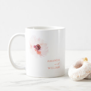 Elegant Personlig Kaffe Mugg - vattenfärg