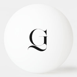 Elegant Personlig Monogram Enkel Pingisboll