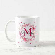 Elegant personlig monogram kaffemugg