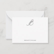 Elegant Personlig Monogram med flytande skript