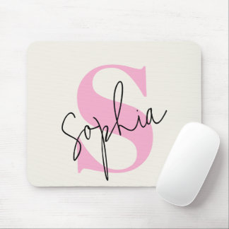Elegant Personlig Monogram musknapp Musmatta