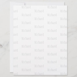 Elegant Personlig Namn Brevhuvud