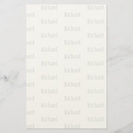 Elegant Personlig Namn  Brevpapper