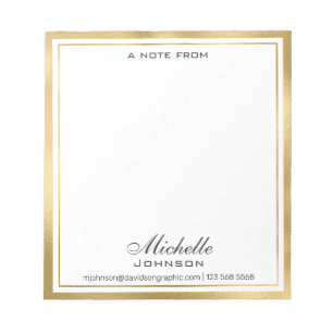 Elegant Personlig Namn  Från anteckningsboken Anteckningsblock