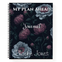 Elegant Personlig Namn Pioner Journal Bok