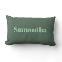 Elegant Personlig Namn Typografi |salvgrön