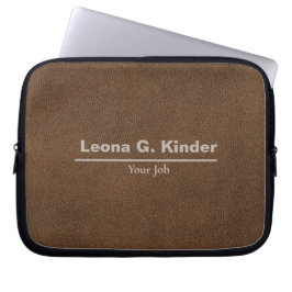 Elegant Personlig Namn & Yrke Laptop Fodral