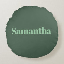 Elegant Personlig Namntypografi |salvia grön