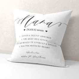 Elegant Personlig Nana Definition Keepsak Kudde