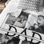 Elegant Personlig Pappa Photo Collage Fleecefilt<br><div class="desc">Den här personligens fotokollage PAPPA filt kommer att göra en otrolig födelsedag, Fars dag eller julklapp. Använda anpassadet för att göra det till ditt eget: Välj teckensnittet storlekt, stil och färg för att skapa en unik PAPPA-design med dina barns namn tryckt genom mitten. Kom ihåg Far dag ett - ge,...</div>