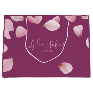 Elegant Personlig Papper presentsäck med Blommigt 