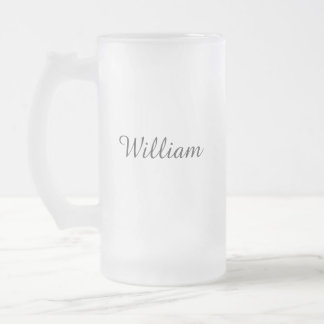 Elegant Personlig Petal Press Co Frosted Glass Frostat Ölglas