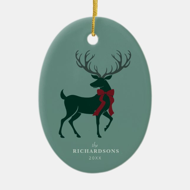 Elegant Personlig Photo Family-jul Julgransprydnad Keramik (Framsidan)